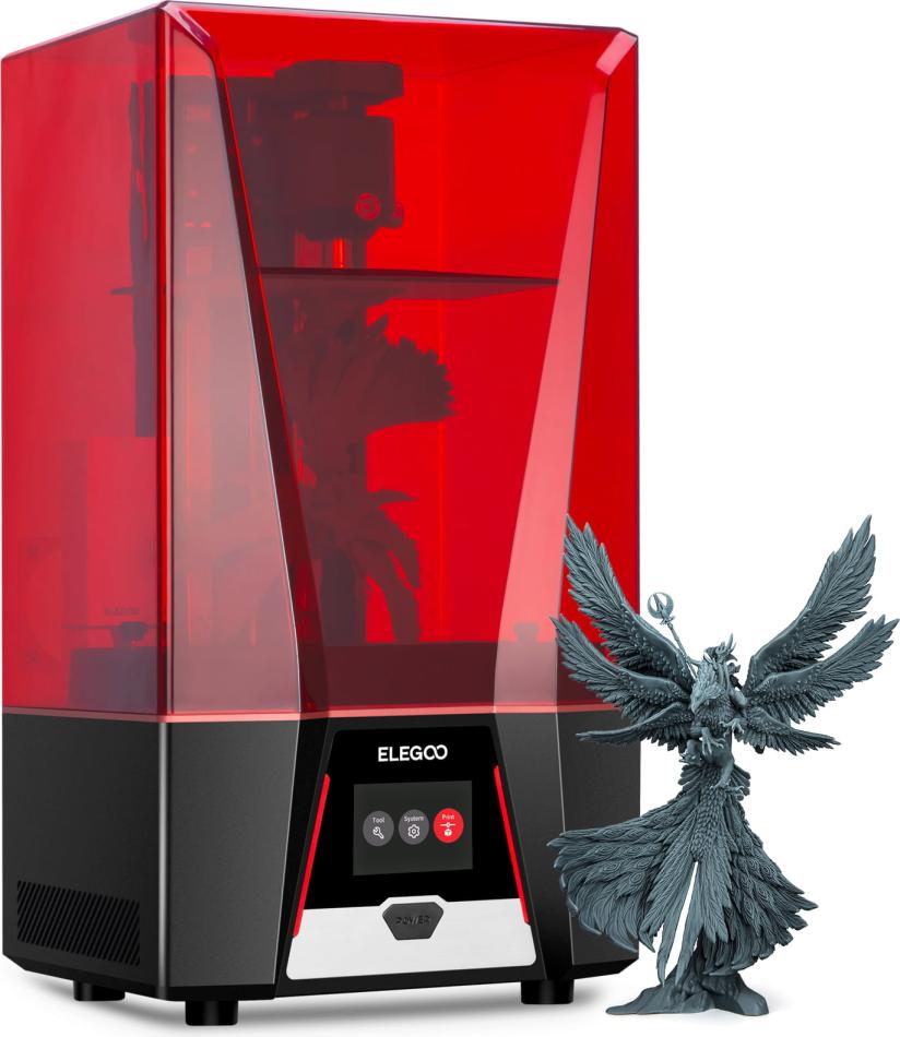 An Elegoo Saturn 2 Resin 3D Printer