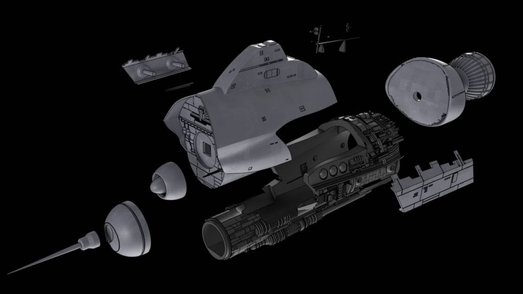 The parts of the model