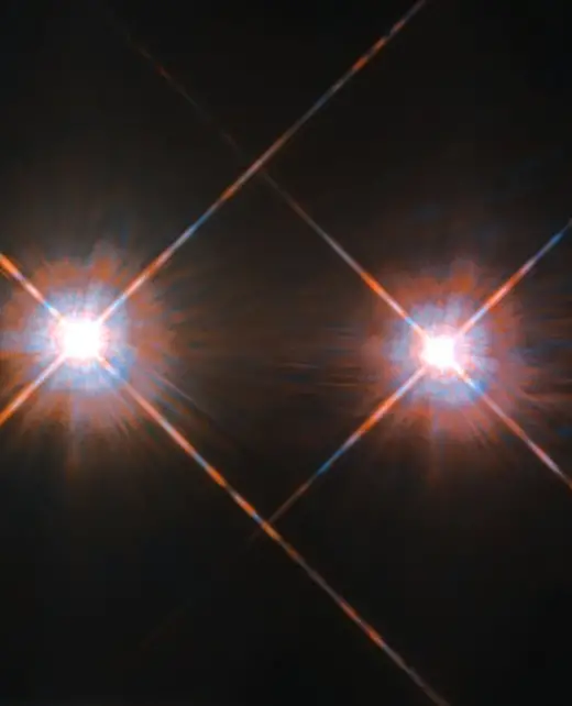 Hubble image of Alpha Centauri A & B